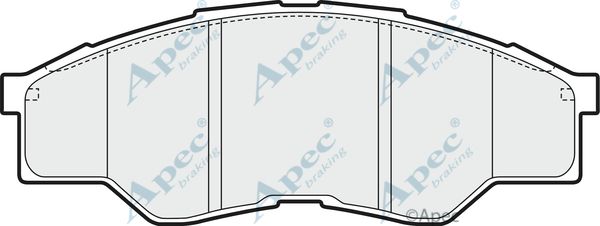 APEC BRAKING Комплект тормозных колодок, дисковый тормоз PAD1606